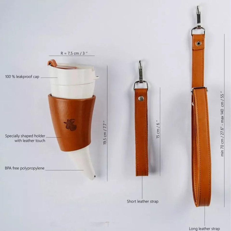 Stainless Steel Goat Horns Coffee Mug 230ML Cup