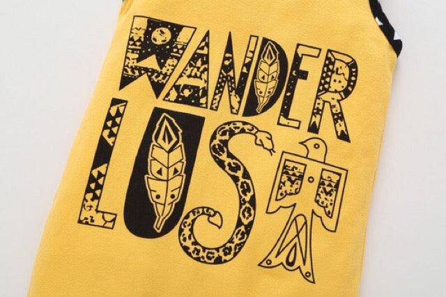 Summer Adventurer Yellow Romper