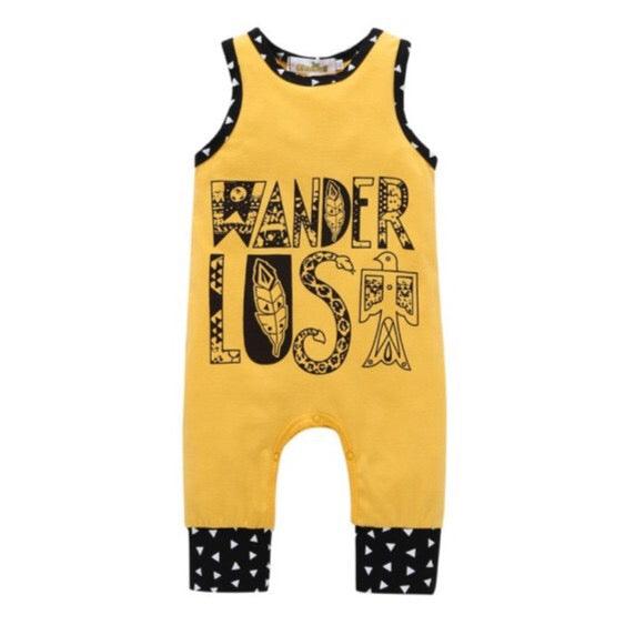 Summer Adventurer Yellow Romper Yellow