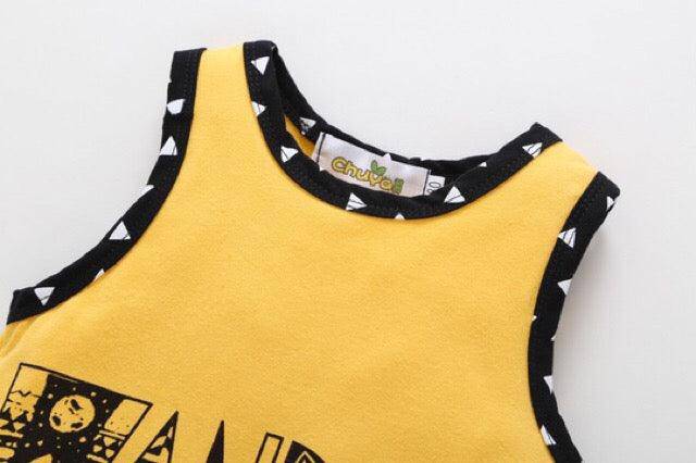 Summer Adventurer Yellow Romper