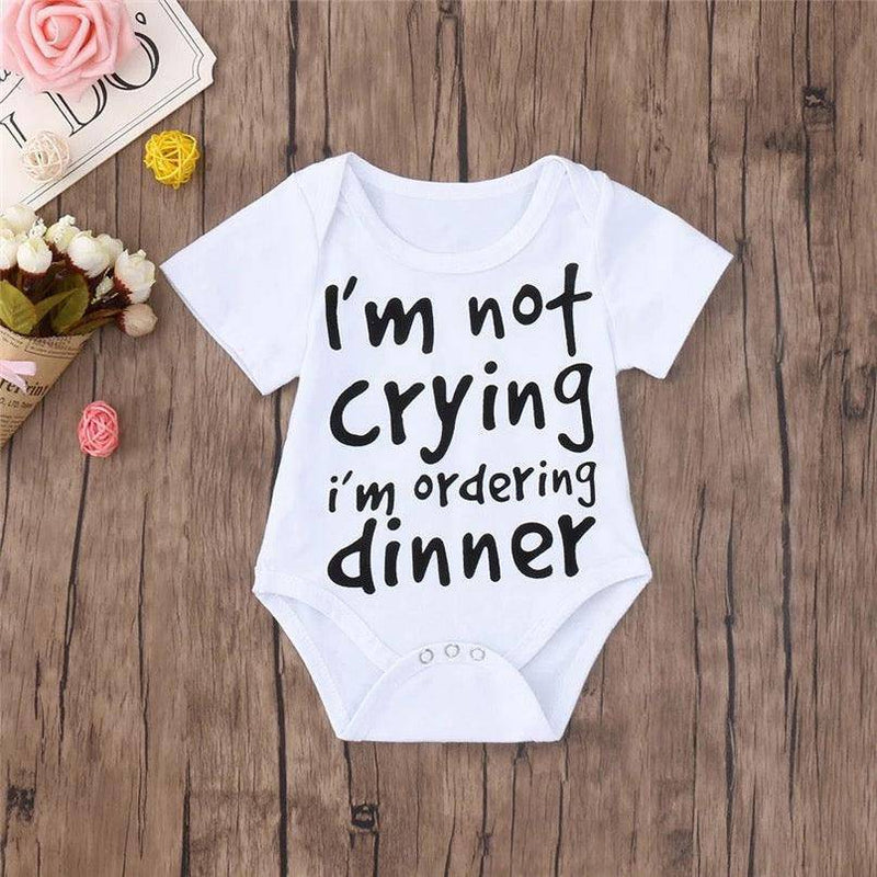 Summer Baby Boy Girl Romper Jumpsuit White