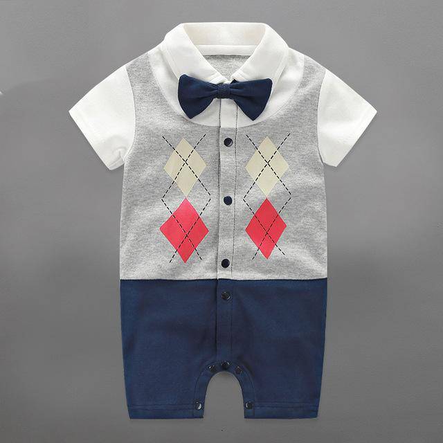 Summer Baby Boy Sailor Romper Jumpsuit Pink