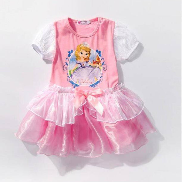 Summer Baby Girl Princess Dress Khaki