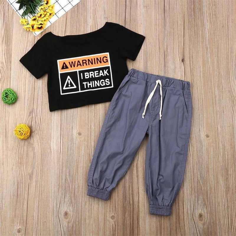 Summer Baby Kid Style Tops Long Pant Outfit