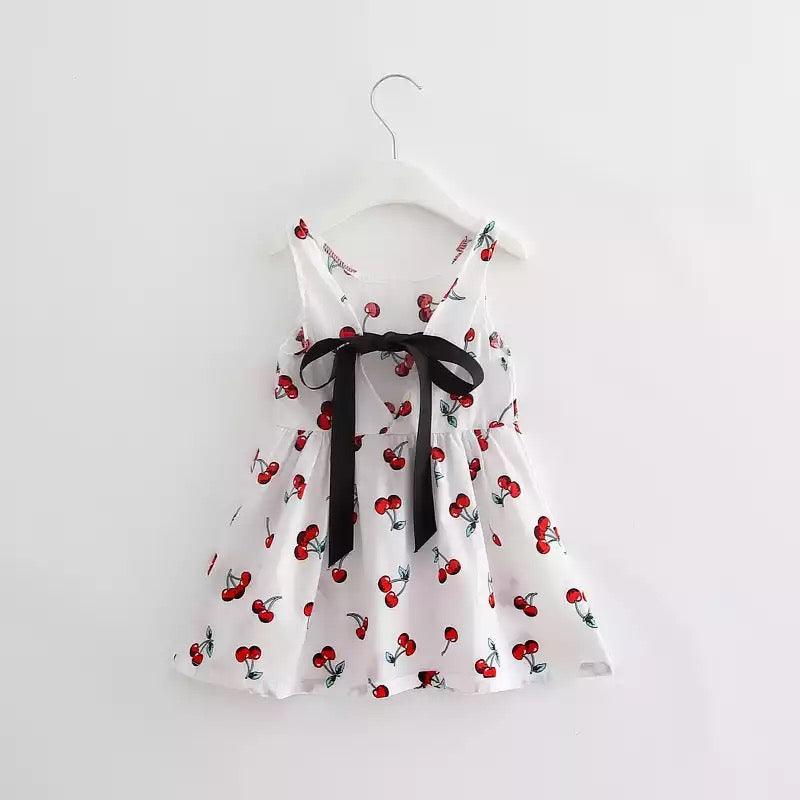 Summer Berry Floral Lace Sleeveless Back V Vest Dresses White