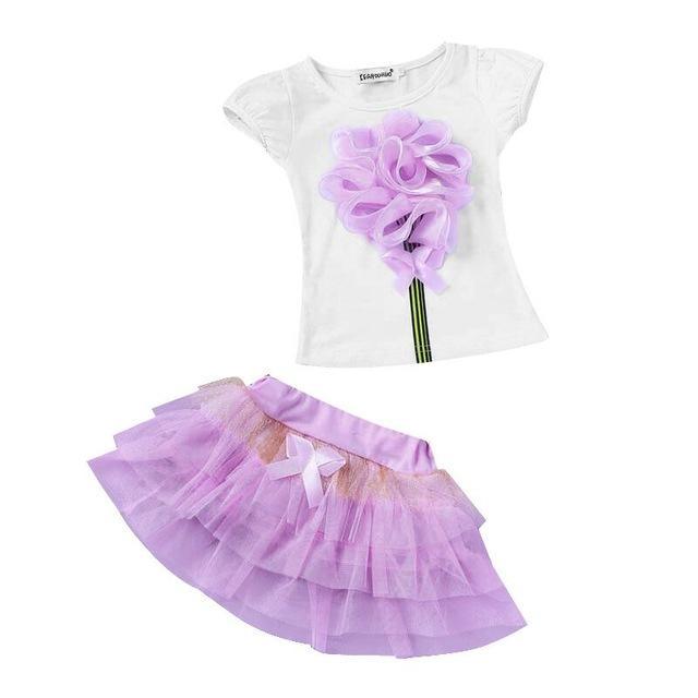 Summer Girls Moana Elsa Ice Cream Outfit
