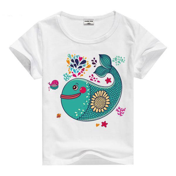 Summer cotton tops short sleeve clothes Green Red