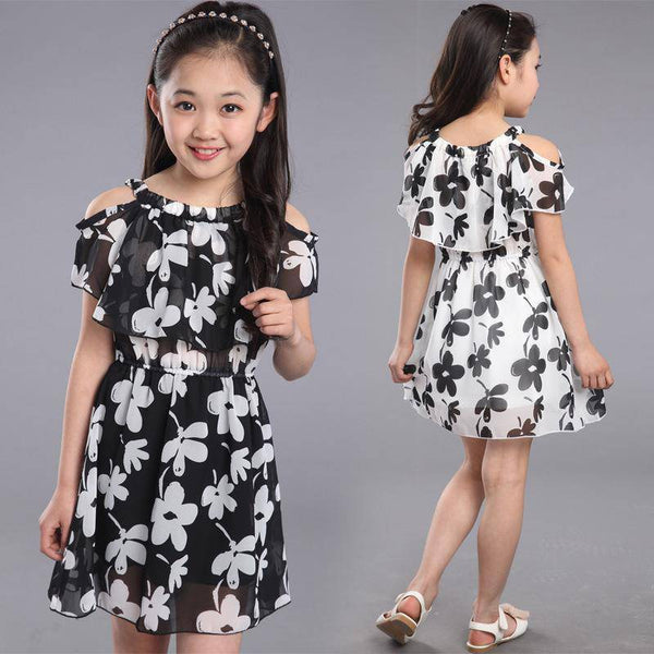 Teen Girls Dresses Summer Chiffon Clothes