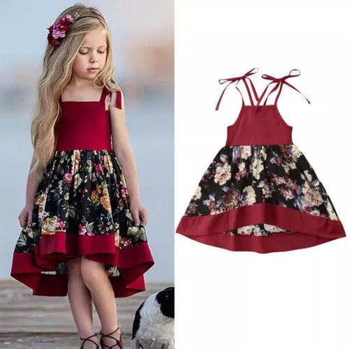 Toddler Baby Flower Lace Strap Dress