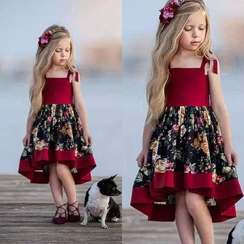Toddler Baby Flower Lace Strap Dress