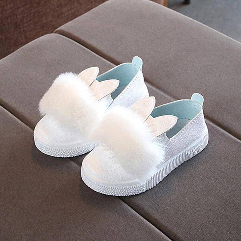 Toddler Baby Girls Rabbit Ear Shoes White