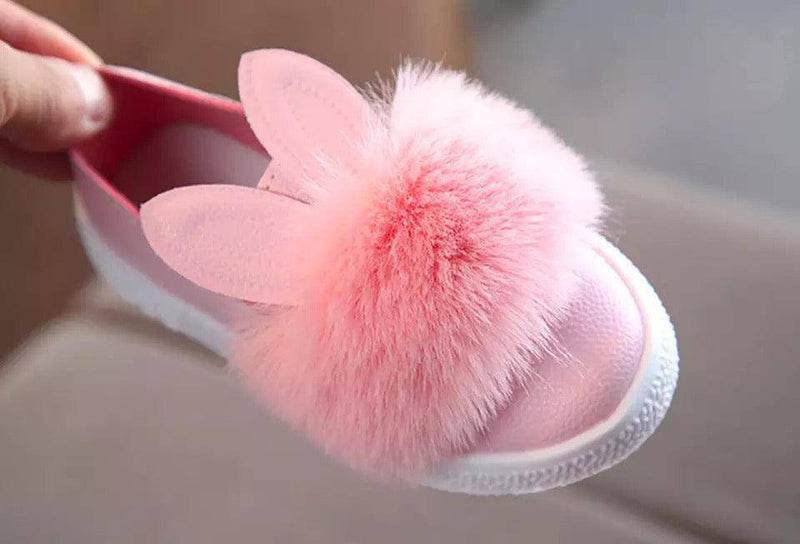 Toddler Baby Girls Rabbit Ear Shoes Pink