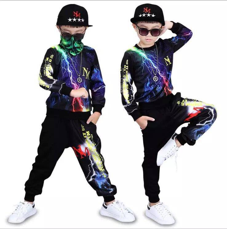 Toddler Boys Long Sleeve Hip Hop Outerwear Clothes