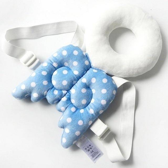 Unisex Baby Geometric Resistance Pad Safety Head Protection Blue