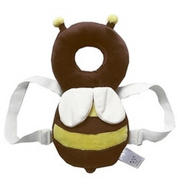 Unisex Baby Geometric Resistance Pad Safety Head Protection Brown