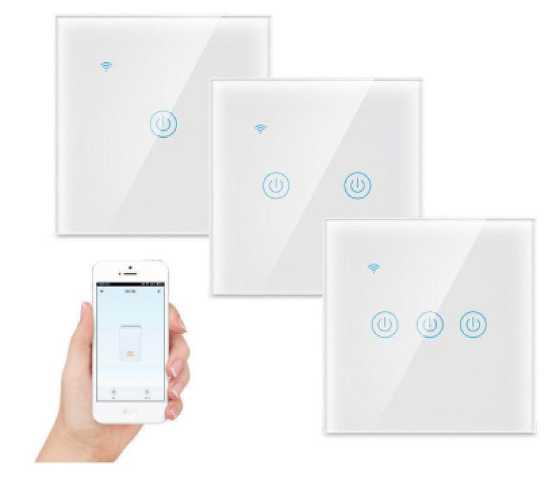 Wall Light Sensor White Crystal Glass Touch