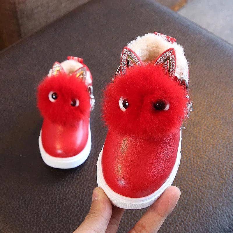 Warm Baby Casual Leather Boots Shoes