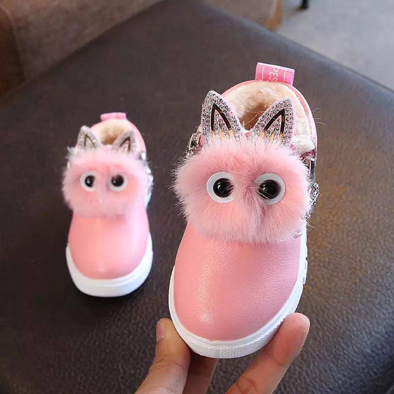 Warm Baby Casual Leather Boots Shoes