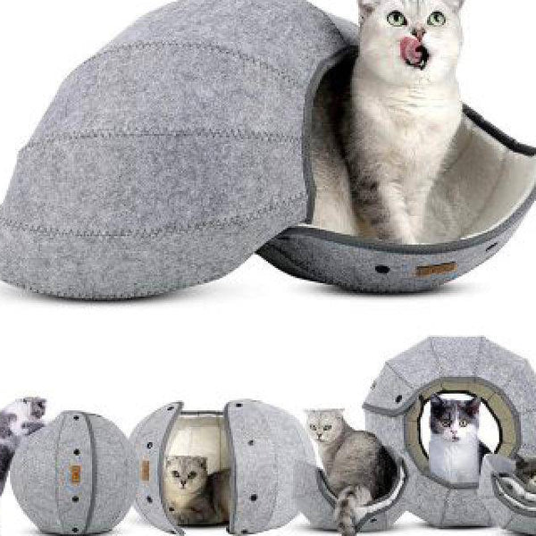 Warm Cat Tunnel Shell Pet Bed Multifunctional