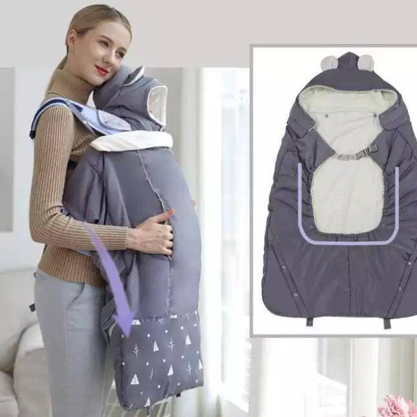 Warm Infant Mantle Baby Carrier Windproof Strap Cover