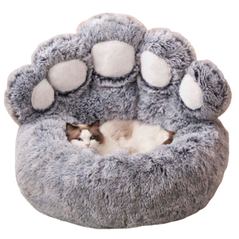Warm Pet Paw Soft Comfortable Dog Sofa Mattress Light Gray