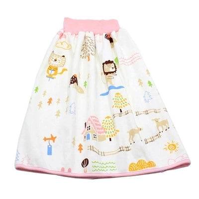 Infant Waterproof Diaper Skirt Washable Reusable Urine Pad Shorts Little lion
