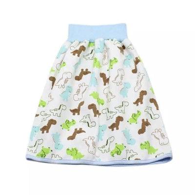 Infant Waterproof Diaper Skirt Washable Reusable Urine Pad Shorts Little Dinosaur