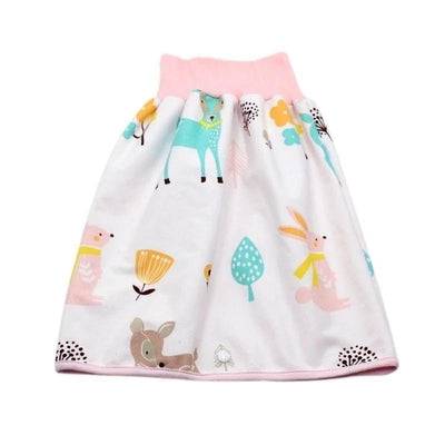 Infant Waterproof Diaper Skirt Washable Reusable Urine Pad Shorts Fawn