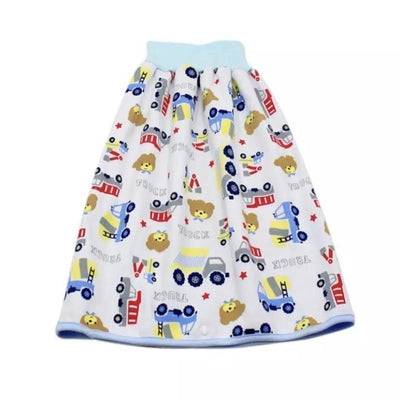 Infant Waterproof Diaper Skirt Washable Reusable Urine Pad Shorts Bear Car