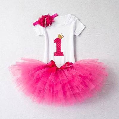 Lovely Girls Romper Skirt Headband Outfit 12M