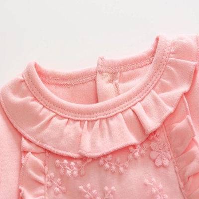 Baby Girl Flower & Hats Footie Jumpsuit