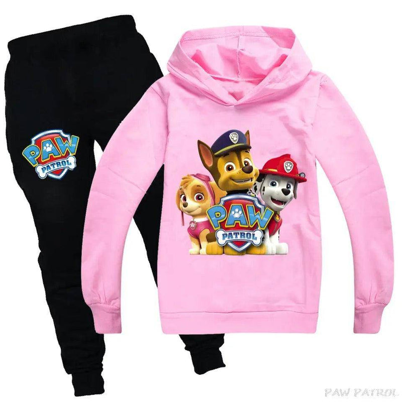 Boys Paw Patrol Hoodie Shirt Pant Pink