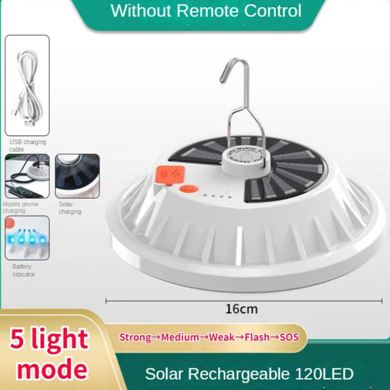 60/120LED Solar Camping Light Remote Tent Lamp 120LED Solar energy