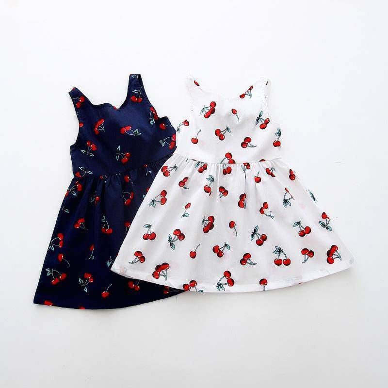 kid Teen Girls Summer V Back Dress Clothes