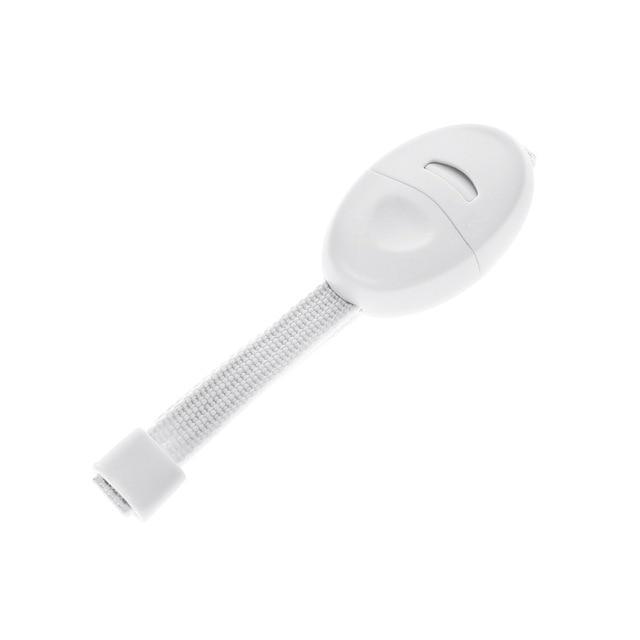 2Pcs Adjustable Cabinet Lockable Straps For Child White