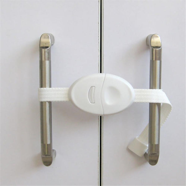 2Pcs Adjustable Cabinet Lockable Straps For Child