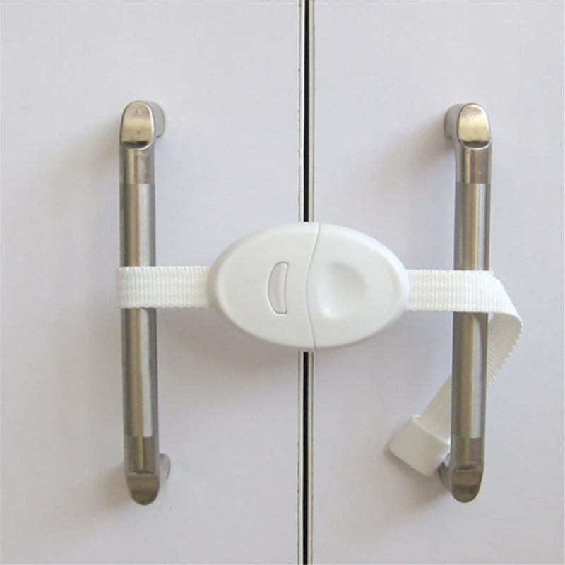 2Pcs Adjustable Cabinet Lockable Straps For Child