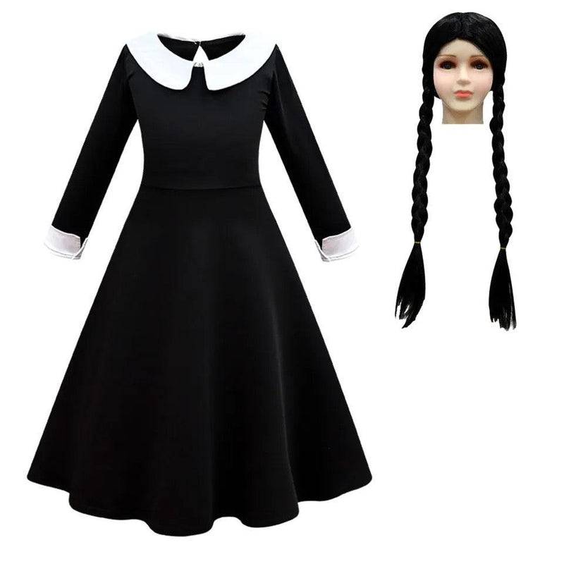 Addams Wednesday Uniform Cosplay Costume Dress