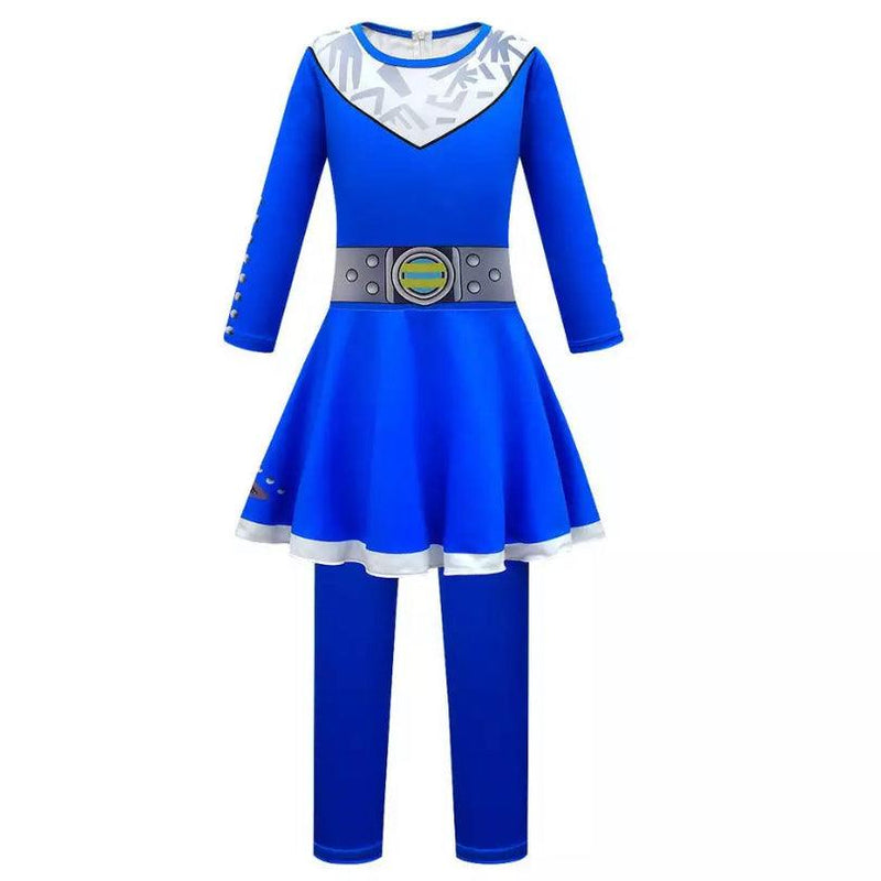 Blue Zombies 3 Cheerleader Addison Halloween Costume Blue dress belt with pant