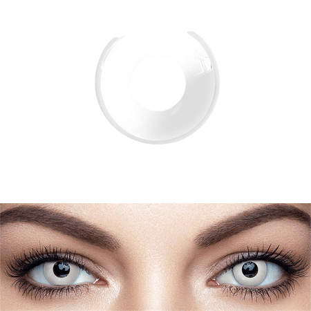 Colorful Contact Eye Lenses Anime Muticolor White block