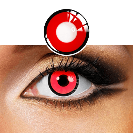 Colorful Contact Eye Lenses Anime Muticolor Red Vampire