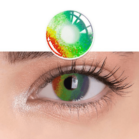 Colorful Contact Eye Lenses Anime Muticolor Green