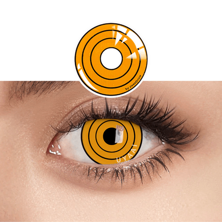 Colorful Contact Eye Lenses Anime Muticolor Yellow