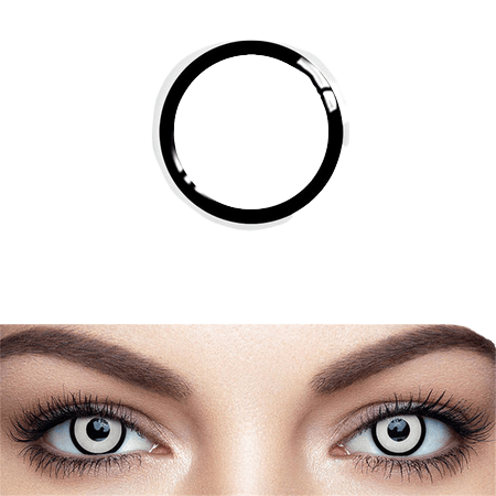 Colorful Contact Eye Lenses Anime Muticolor White Manson