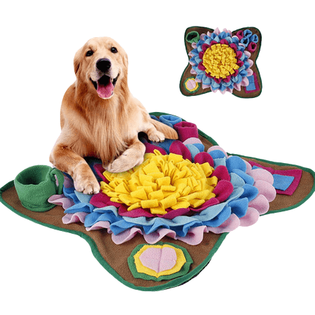 Pet Cat Dog Snuffle Training Mat Multicolor